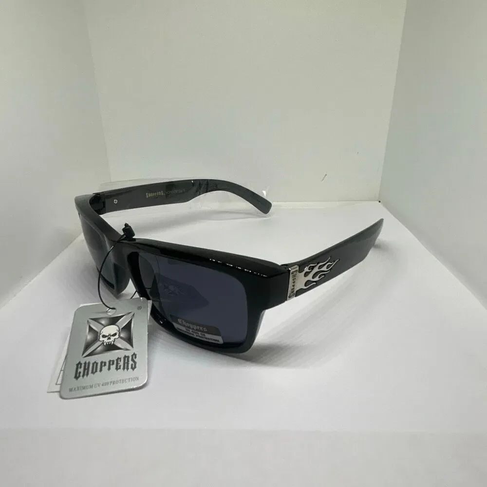Choppers Sunglasses UV400 Wrap Around Biker Style